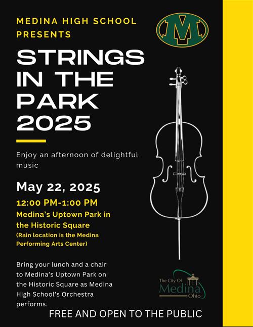 Medina City Schools Strings in the Park Flyer Image